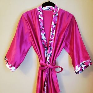 fushia pink robe